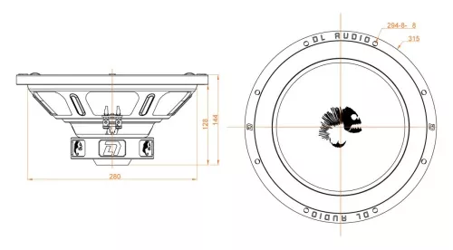 Фото dl audio piranha 12 сабвуфер DL Audio Piranha 12 сабвуфер
