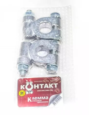 Клеммы аккумуляторные с боковым креплением узко-полосная Контакт
