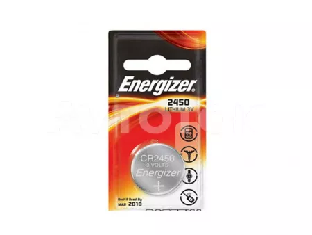 Батарейка Energizer литиевые 3V CR2450