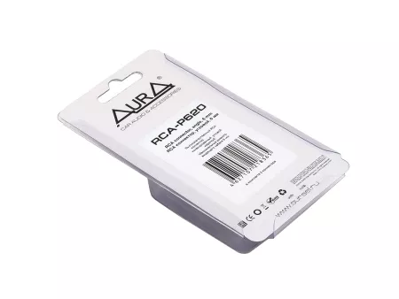 Aura RCA-P620 RCA коннектор угловой, 6 мм вход, (2 шт)