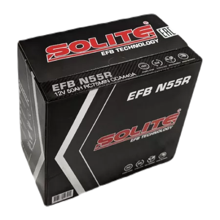 Фото solite efb n55r 50ач аккумулятор автомобильный Solite EFB N55R 50Ач аккумулятор автомобильный