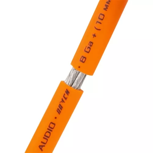 DL Audio Raven Power Cable кабель силовой 8 GA Orange (100m)