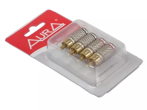 Фото aura rca-p602 rca коннектор, 6 мм вход, (4 шт) Aura RCA-P602 RCA коннектор, 6 мм вход, (4 шт)