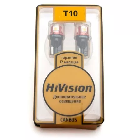 Лампа светодиодная "HiVision" T10-canbus