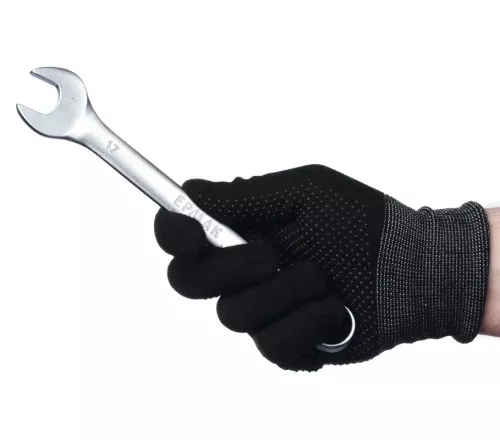 Ключ рожково-накидной Ермак 17мм, матовый, CRV