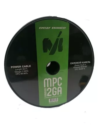 Deaf Bonce Machete MPC-2 GA Green силовой кабель 2GA