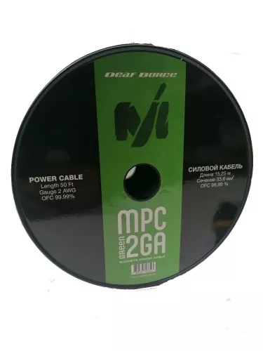 Deaf Bonce Machete MPC-2 GA Green силовой кабель 2GA