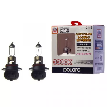 Лампа Koito Super Beam 9006 (HB4) 12V 55W (100W) 3300K, комплект 2 шт. P0776C