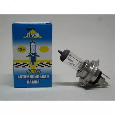 Лампа ЛУЧ White Plasma Xenon H4 12V 60/55W Pt43t 2шт