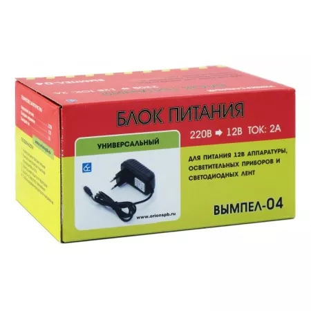 Фото вымпел-04 блок питания (12в,2а) Вымпел-04 блок питания (12В,2А)