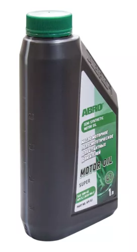 ABRO масло моторное полусинтетическое, API для четырехтактных двигателей 