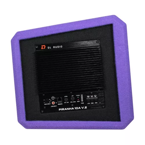 Фото dl audio piranha 10a v.2 purple сабвуфер активный DL Audio Piranha 10A V.2 Purple сабвуфер активный