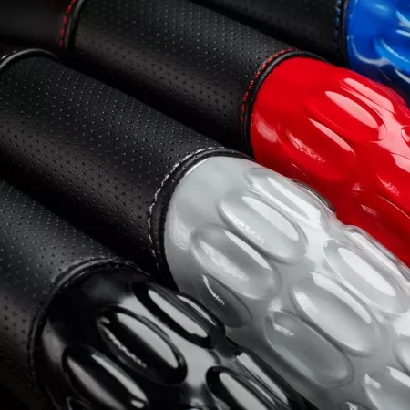 AUTOPROFI Оплётка руля экокожа AP-2060 BK/BL (M)