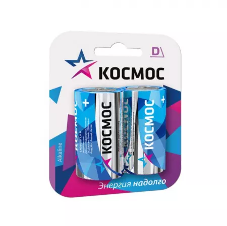 батарейки Космос LR20 (D) 2шт
