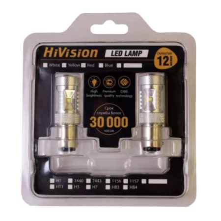 Лампа светодиодная "HiVision" S25 (1156), одноконтактная, CREE