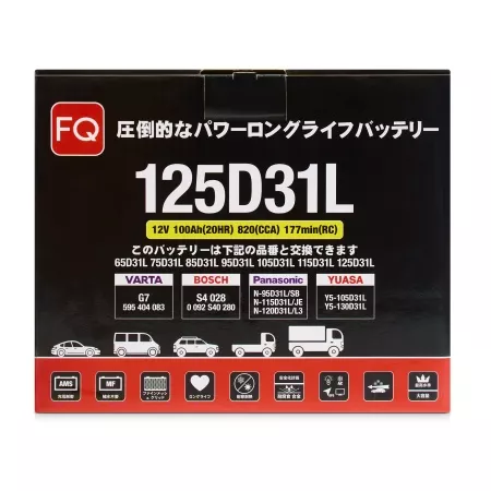 Аккумулятор FQ JIS RED 125D31L 100Ah