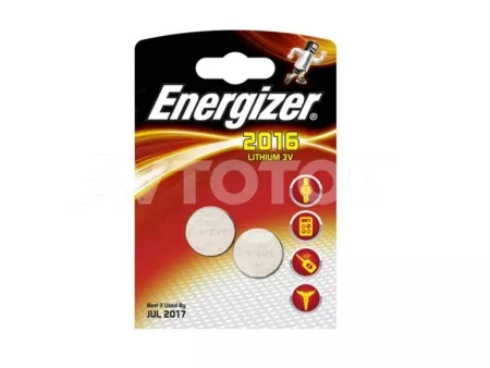Батарейки Energizer литиевые CR2016 2шт
