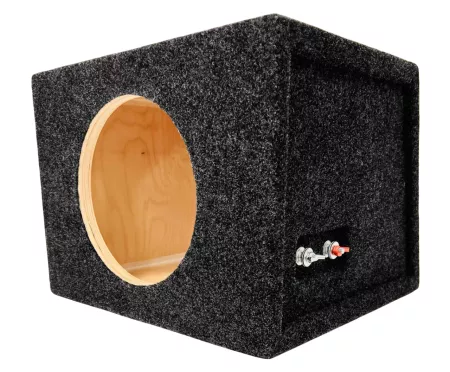 Корпус для сабвуфера BOX-81 графит (ЗЯ, 8" стенка скос)