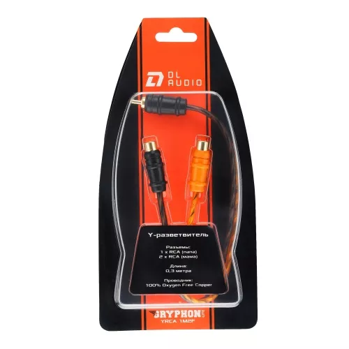 Фото dl audio raven yrca 1m2f y-разветвитель DL Audio Raven YRCA 1M2F Y-разветвитель
