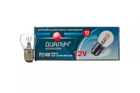 Лампа Диалуч 12V P21/4W BAZ15d 48579