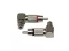 Aura RCA-P621 RCA коннектор угловой длинный, 6 мм вход, (2 шт)