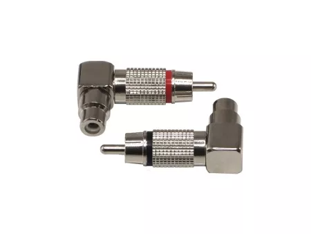 Aura RCA-P621 RCA коннектор угловой длинный, 6 мм вход, (2 шт)