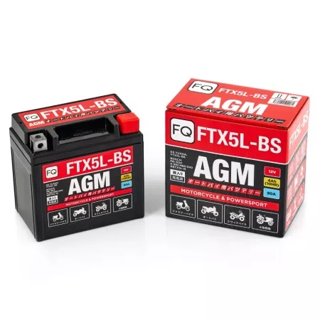 Аккумулятор FQ FTX5L AGM  емк.4.0А/ч; п.т.80А