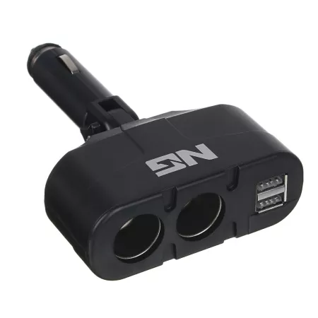 Разветвитель прикуривателя NG 2 выхода +2 USB, 60 W, 2.1А, 12/24В, пластик