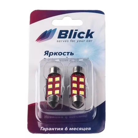 Лампа светодиодная C5W-SJ-3030 39MM белый 24V
