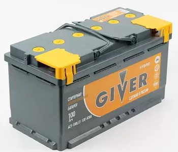 GIVER HYBRID 6CT -100.0 100Ач 820А аккумулятор автомобильный GIVER HYBRID 6CT -100.0 100Ач 820А аккумулятор автомобильный