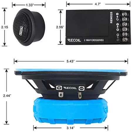 Recoil Blue REM-525 Comp