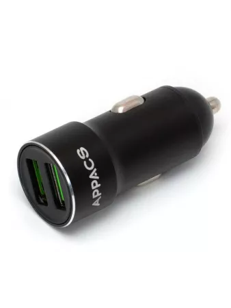 ЗУ в прикуриватель APPACS AP01009 (2 USB) 2.4A