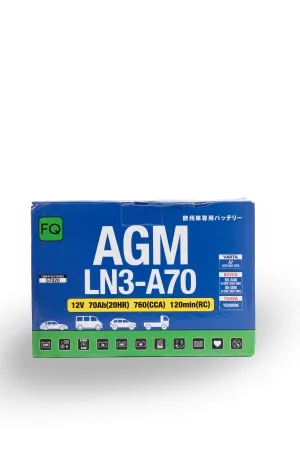 Аккумулятор FQ AGM LN3-A70 ёмк.70 Ач. п.т. 760 а