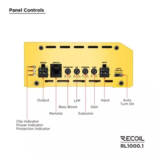 Фото recoil rl1000.1 усилитель Recoil RL1000.1 усилитель