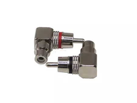 Aura RCA-P620 RCA коннектор угловой, 6 мм вход, (2 шт)