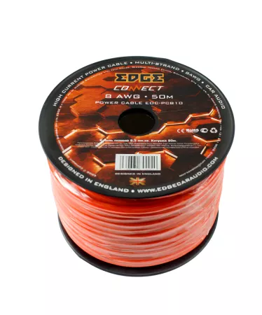 EDGE EDC-PC810 CCA кабель силовой 8AWG оранж (50м)