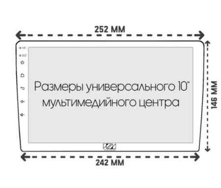 Рамка для установки в Toyota Land Cruiser Prado (2013-2017) MFA TK023