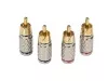 Aura RCA-P601 RCA коннектор, 6 мм вход, (4 шт)