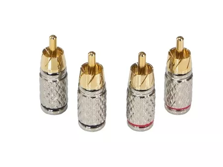 Aura RCA-P601 RCA коннектор, 6 мм вход, (4 шт)