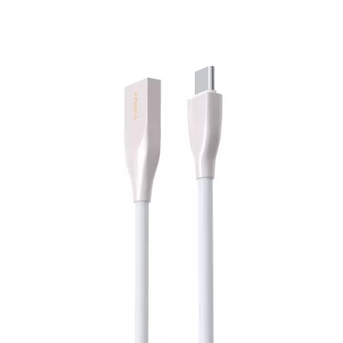 Кабель FORZA Flat White Type-C, 1м, 2А, белый