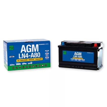 Аккумулятор FQ AGM LN4-A80 ёмк.80 Ач. п.т. 800 а