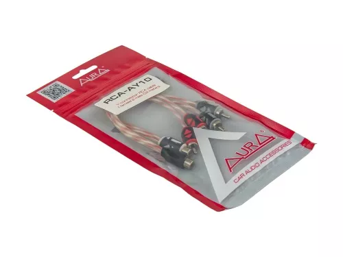 Фото aura rca-ay10mkii rca y-коннектор (2шт) Aura RCA-AY10MKII RCA Y-коннектор (2шт)