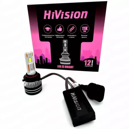 Лампа светодиодная HiVision Z3 Bright HB3/9005 6000K