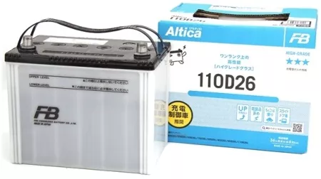 FB Altica HIGH-GRADE 110D26L ёмк, 80Ач 760А аккумулятор автомобильный