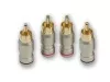 Aura RCA-P614 RCA коннектор, 6 мм вход, (4 шт)