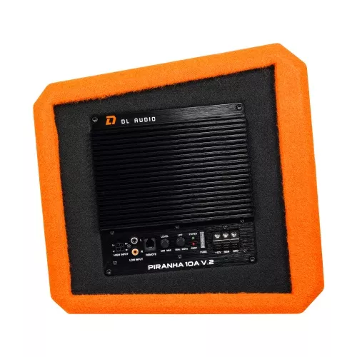 Фото dl audio piranha 10a v.2 orange сабвуфер активный DL Audio Piranha 10A V.2 Orange сабвуфер активный