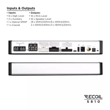Фото recoil s810 усилитель с процессором Recoil S810 усилитель с процессором