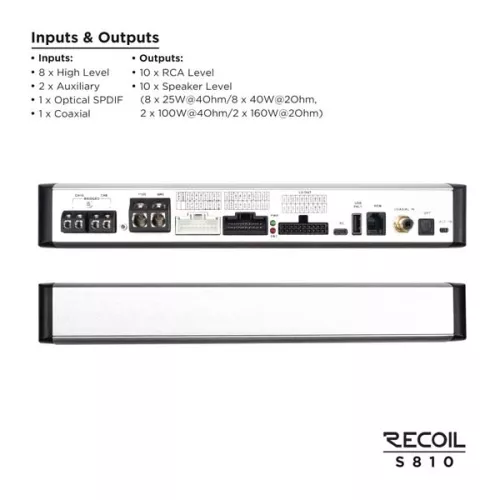 Фото recoil s810 усилитель с процессором Recoil S810 усилитель с процессором