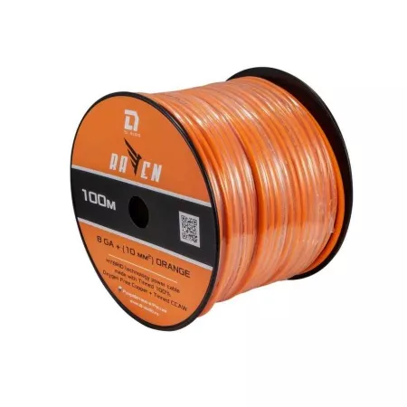 DL Audio Raven Power Cable кабель силовой 8 GA Orange (100m)