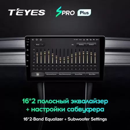 Магнитола TEYES SPRO PLUS 10 дюйма 4/64g (+провода)